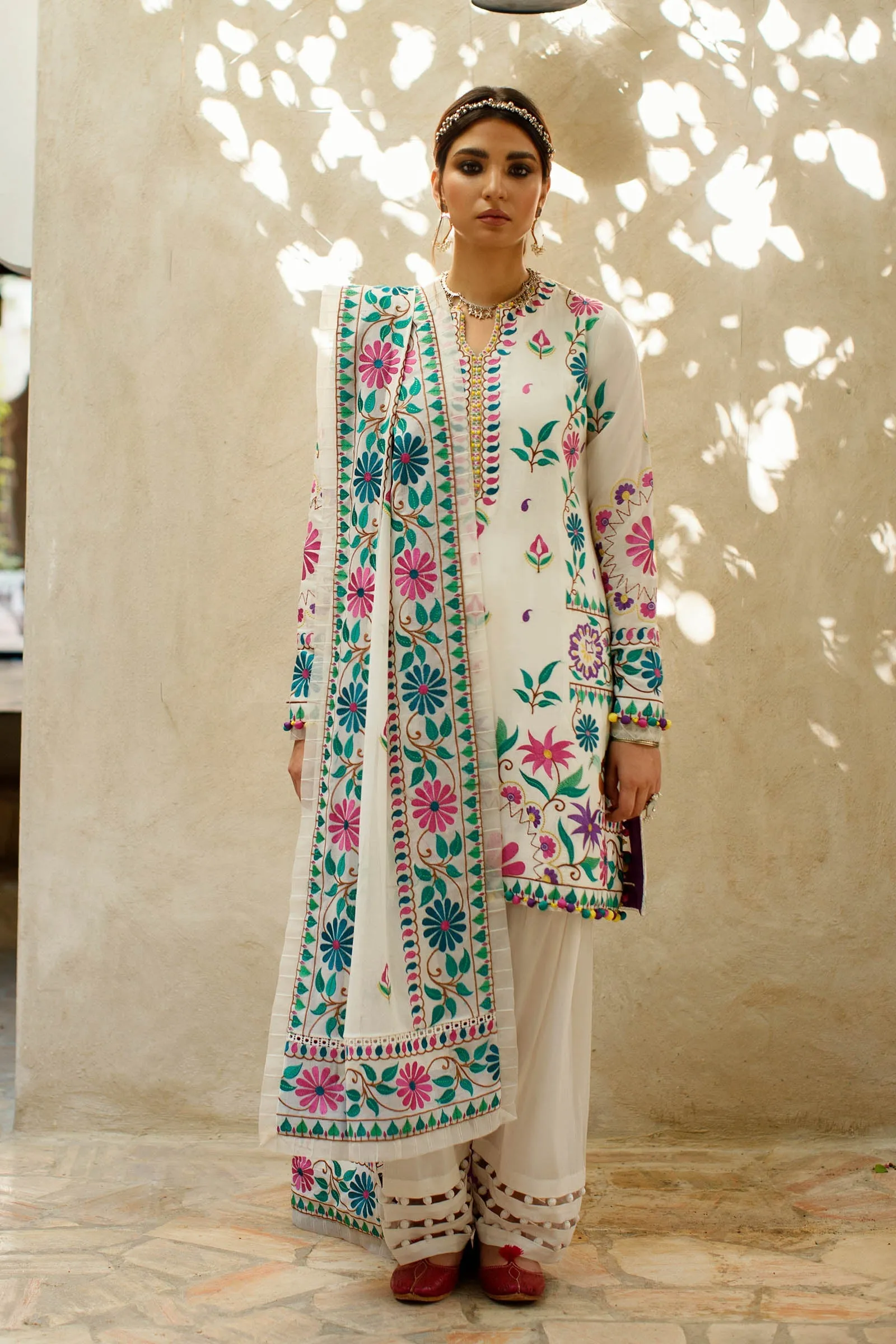 URSIYA (ZL22-07 B) | Zaha Summer Lawn Collection 2022 | Unstitched Embroidered Lawn Suits