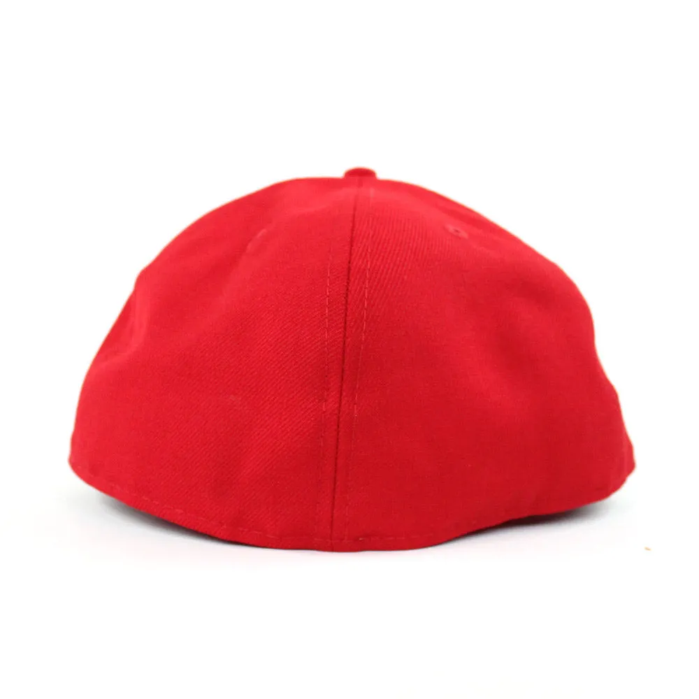 USA New Era 59Fifty Fitted Hat (Red Gray Under Brim)