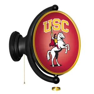 USC Trojans: Traveler - Original Oval Rotating Lighted Wall Sign