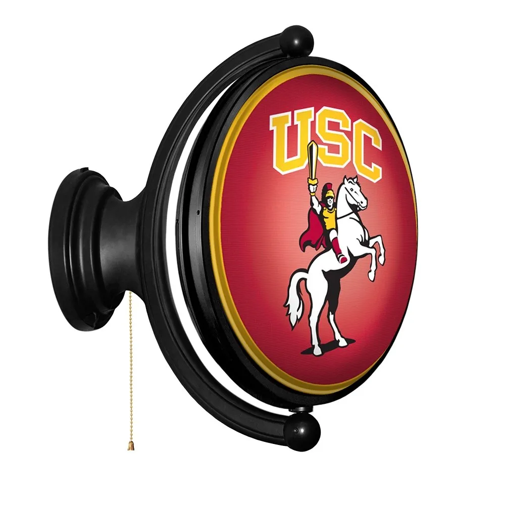 USC Trojans: Traveler - Original Oval Rotating Lighted Wall Sign