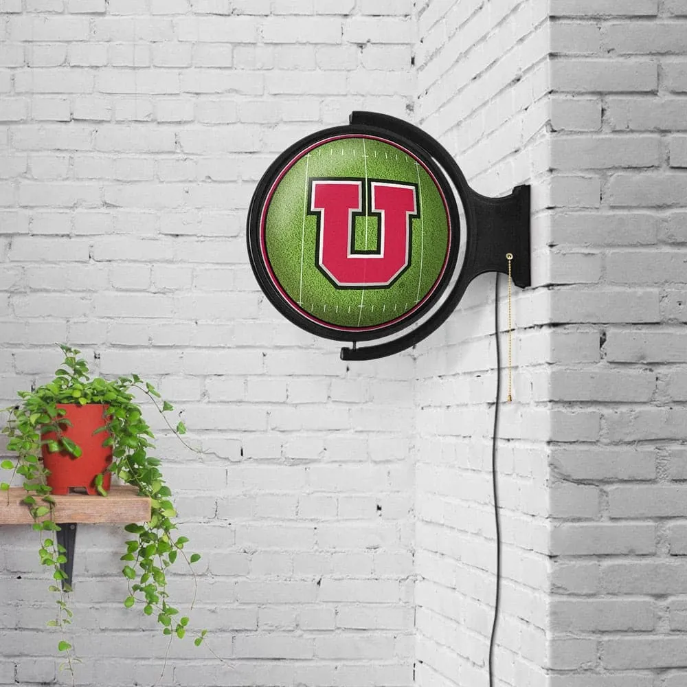 Utah Utes: On the 50 - Rotating Lighted Wall Sign