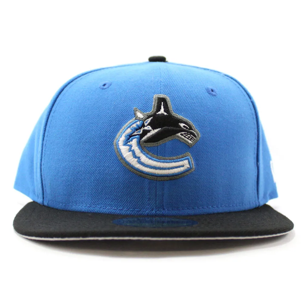 Vancouver Canucks New Era 59Fifty Fitted Hat (BLUE BLACK GRAY UNDER BRIM)