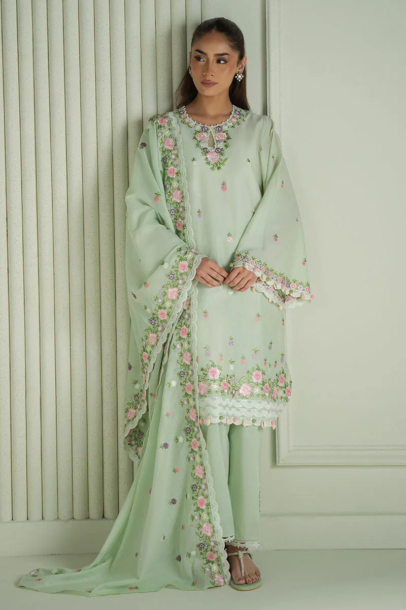 VERDENT BLOOM- 3PC EMBROIDERED LAWN SUIT