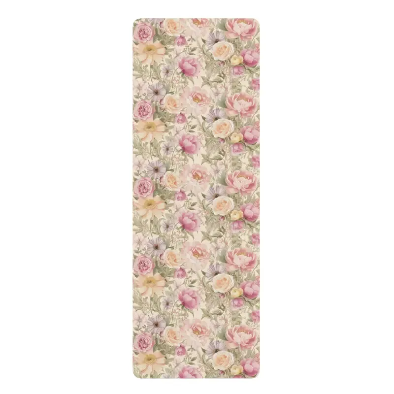 Vibrant Pink Flowers Yoga Mat for Perfect Yoga Practice