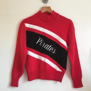 Vintage 1960s Pirates BRISTOL Official Award Sweater // unisex Size 12 // Made in USA