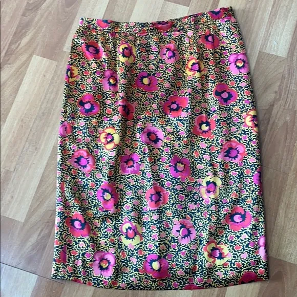 Vintage Carlisle floral silk retro mod ski…