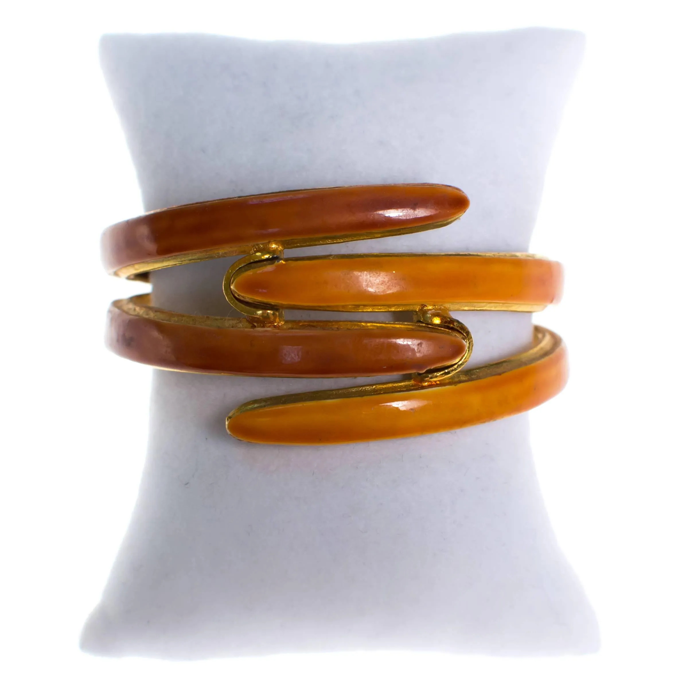 Vintage Original by Robert Orange Clamper Bangle Bracelet