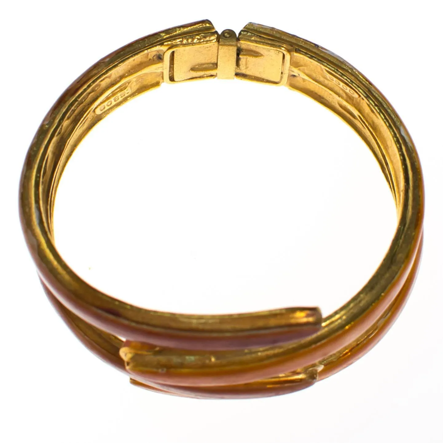 Vintage Original by Robert Orange Clamper Bangle Bracelet