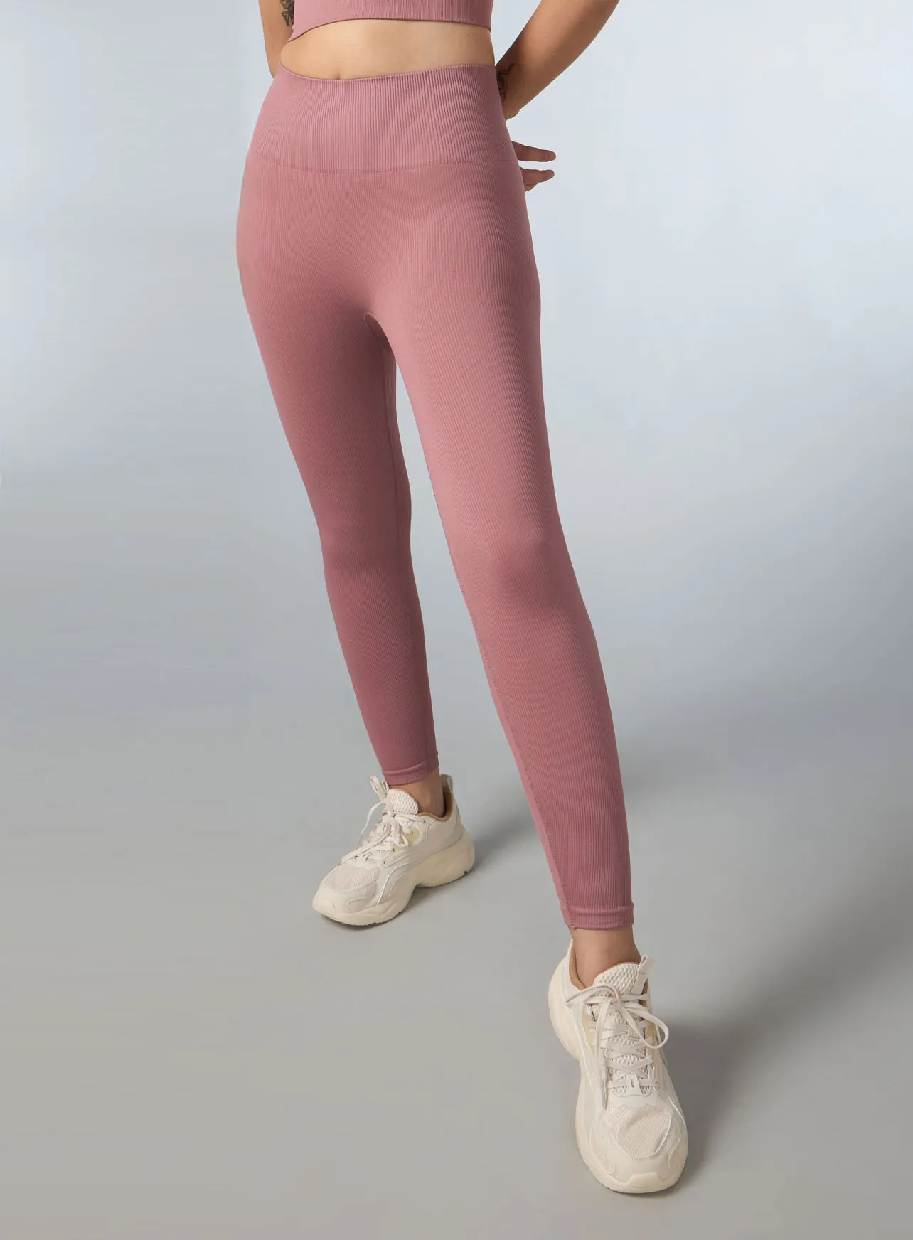 Women's Pink Versatile Seamless Co-ord Set