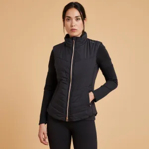 Women's Sleeveless Horse Riding Down Jacket 500 Zip