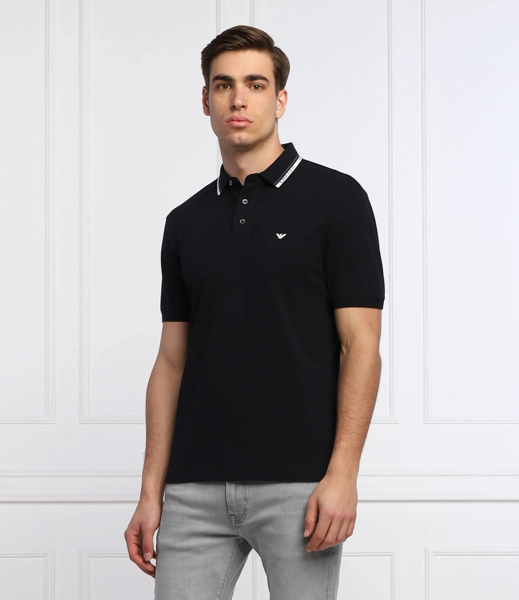 WRANGLER MEN'S RETRO MOD TIPPED PIQUE POLO