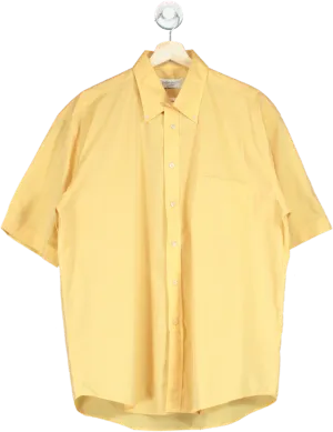 Yves Saint Laurent Yellow Short Sleeve Shirt UK XL