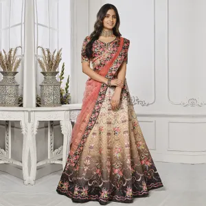 Zari Embroidered Fusion Festival Lehenga Set