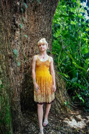 Zest Short Dress - Illuminate Gold