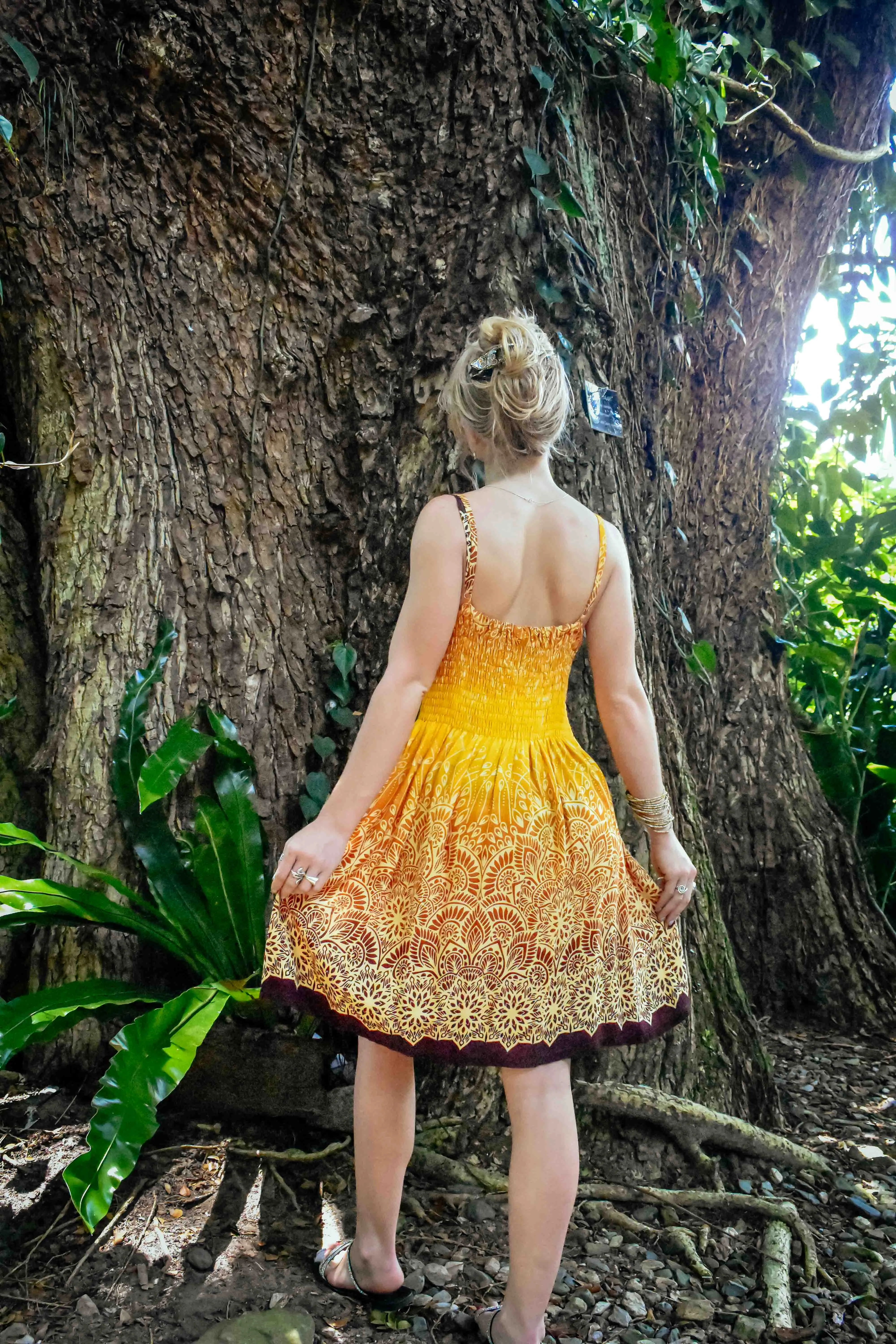 Zest Short Dress - Illuminate Gold